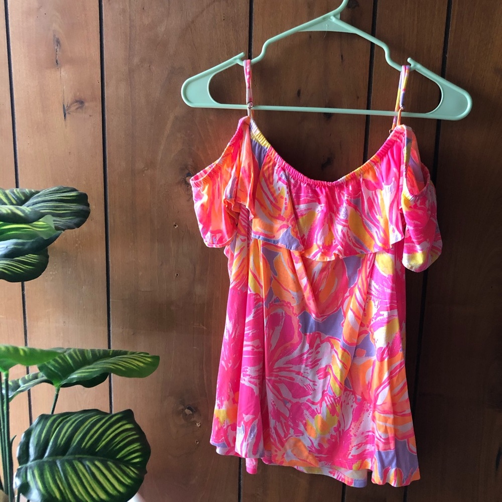 Lilly Pulitzer off the shoulder shirt